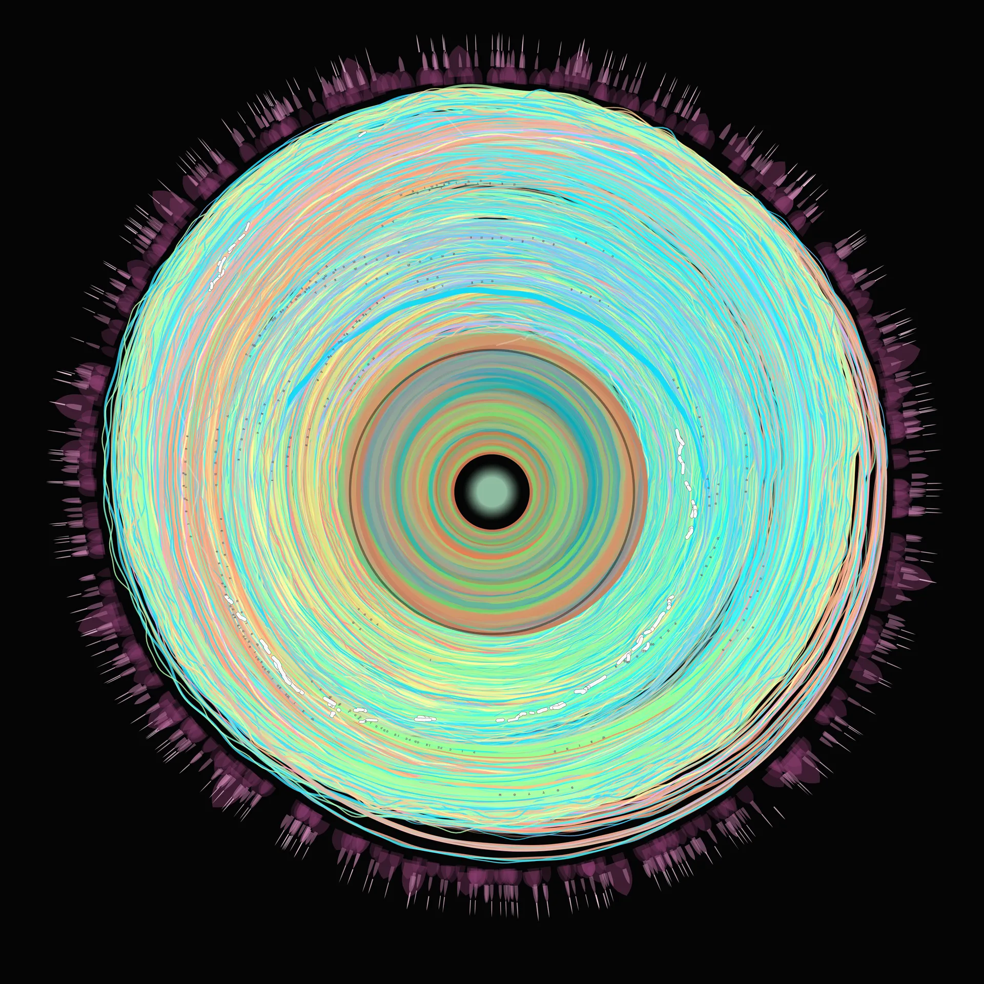 Sonicture of 'Weird Fishes / Arpeggi' by Radiohead